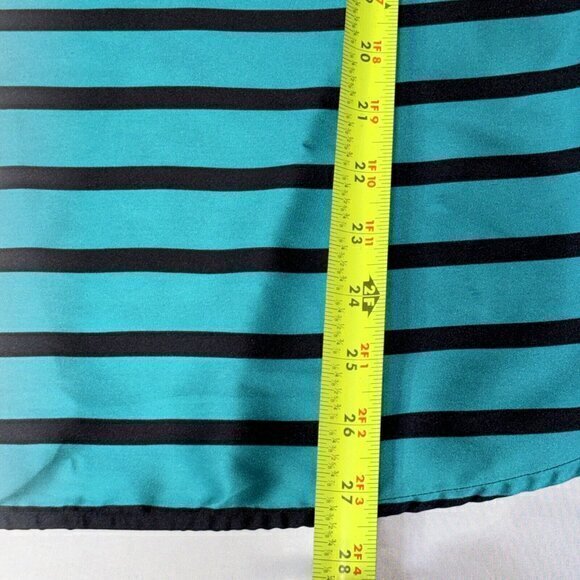 Michael Kors Women's Tile Blue Satin Pullover‎ Satin Shell Top L - Picture 5 of 6